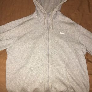 Gray Nike hoodie